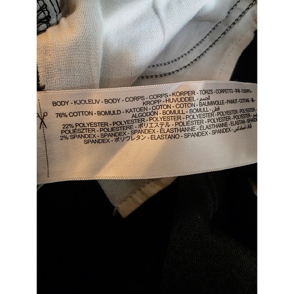 ARIAT DENIM Trouser Flare Black Corduroy Pants Size 34L Frayed Hem - Picture 8 of 10